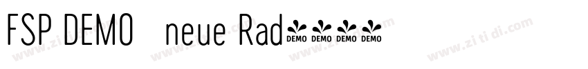 FSP DEMO   neue Rad字体转换